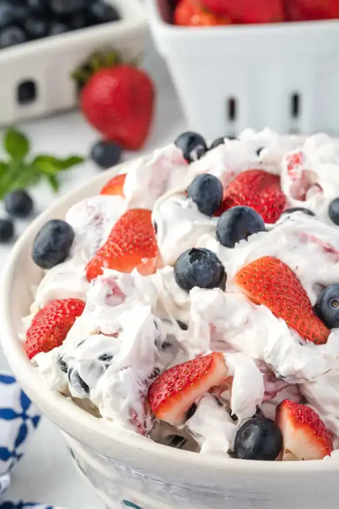 bowl of cheesecake salad