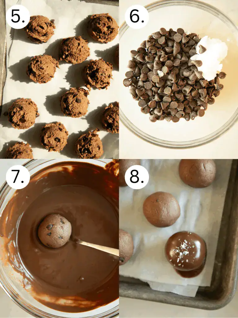 Grouped ingredients organized for making protein bites
