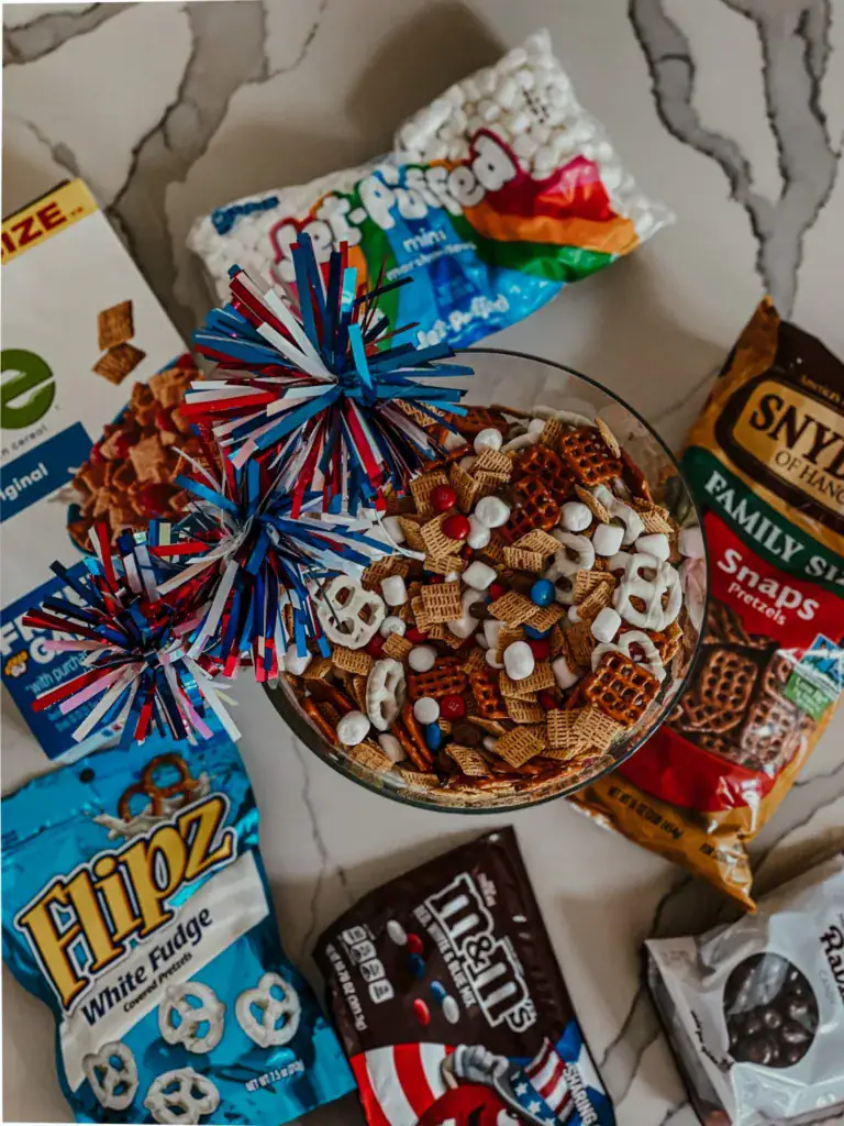bowl of snack mix