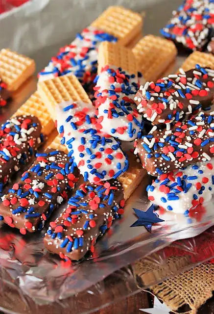 vanilla wafers dipped in chocolate