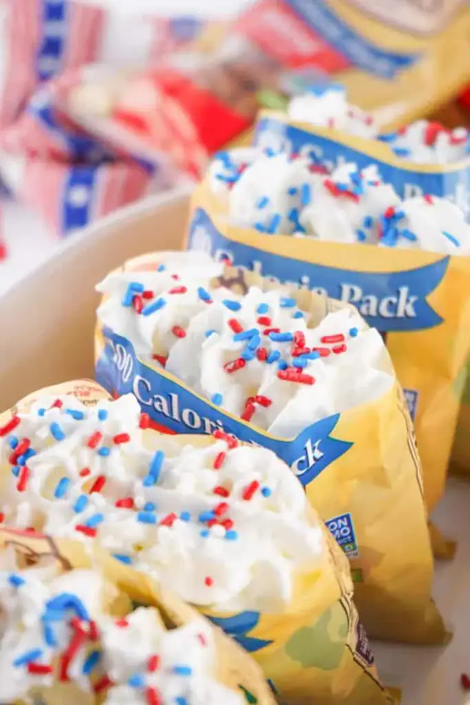 mini pretzel bags with pretzel salad