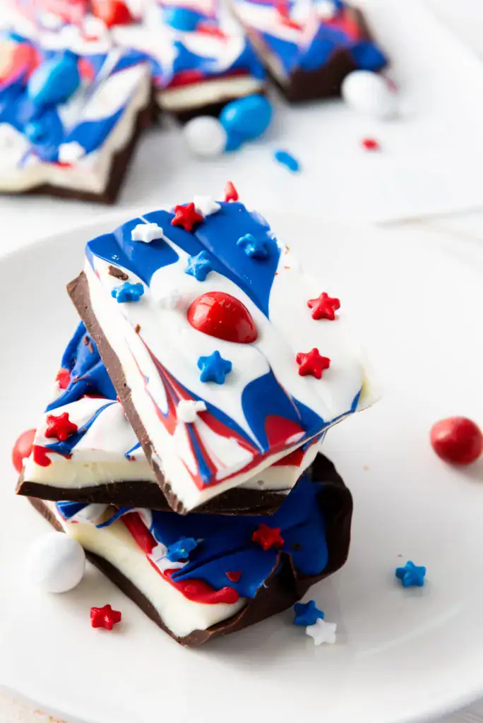 layered chocolate bark