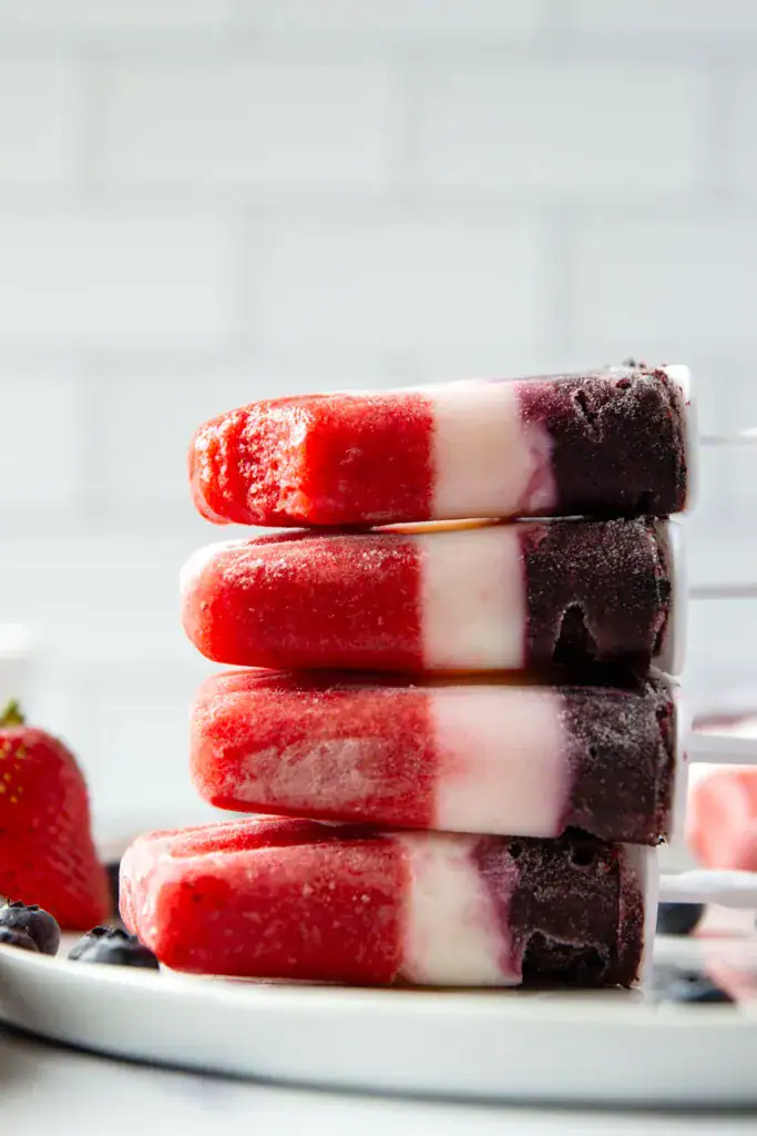 red white and blue popsicles