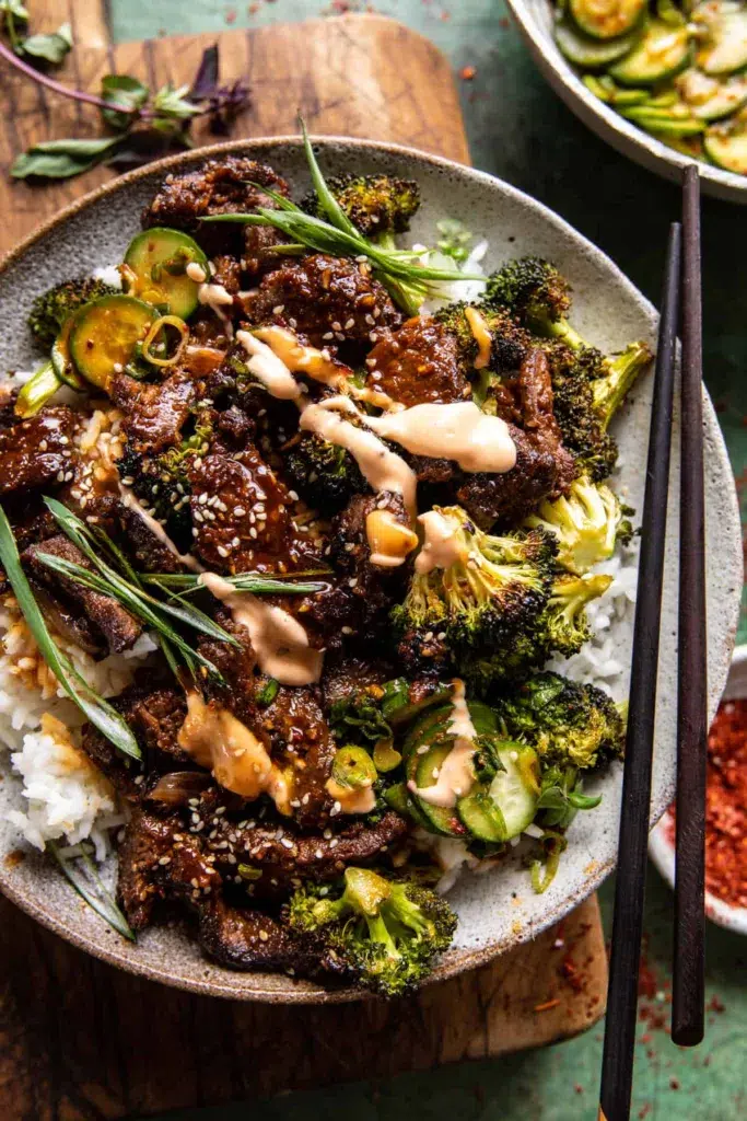 spicy beef and broccoli